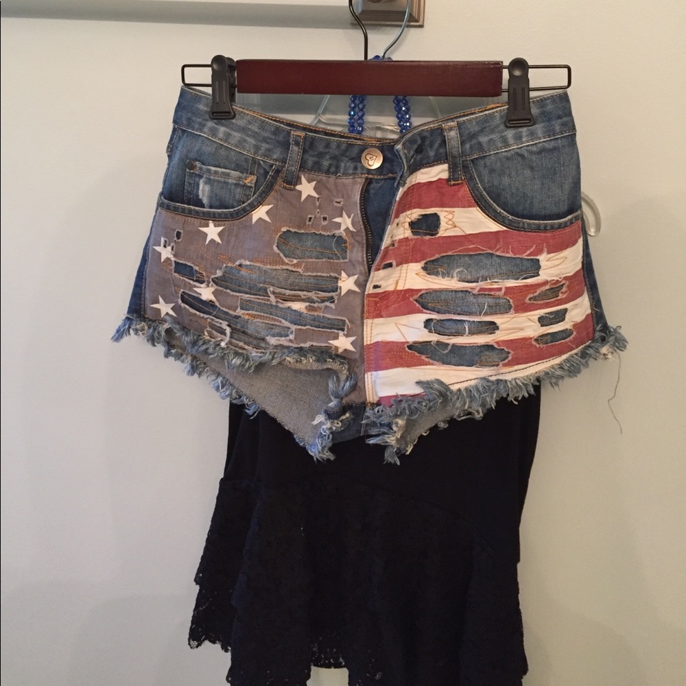 American flag shorts