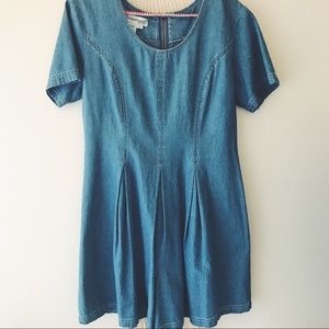 Vintage Denim Romper / Playsuit - blue chambray