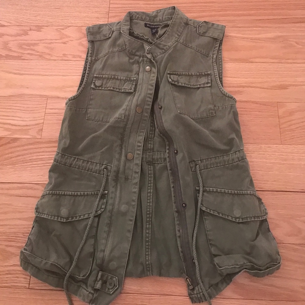 Army Green Cargo Vest - XS