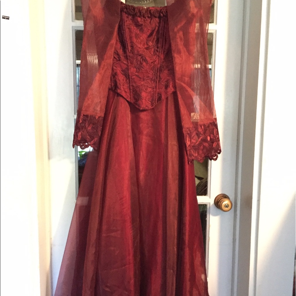 Maroon Prom Dress