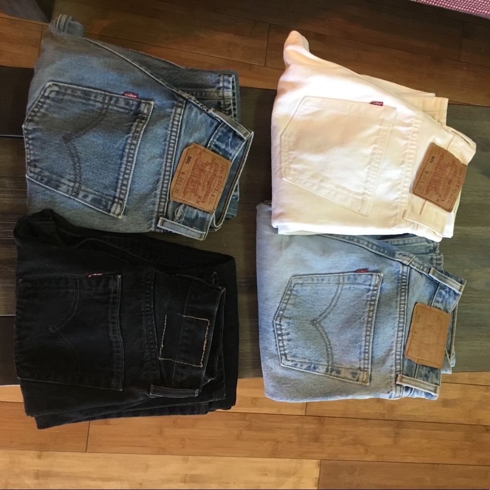 VINTAGE BLUE LEVI'S 501 High waisted jeans Sz 24