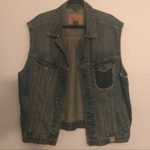 VTG Men's Abercrombie & Fitch Denim Cut Vest