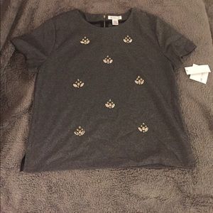 Shimmery Gray Liz Claiborne Top