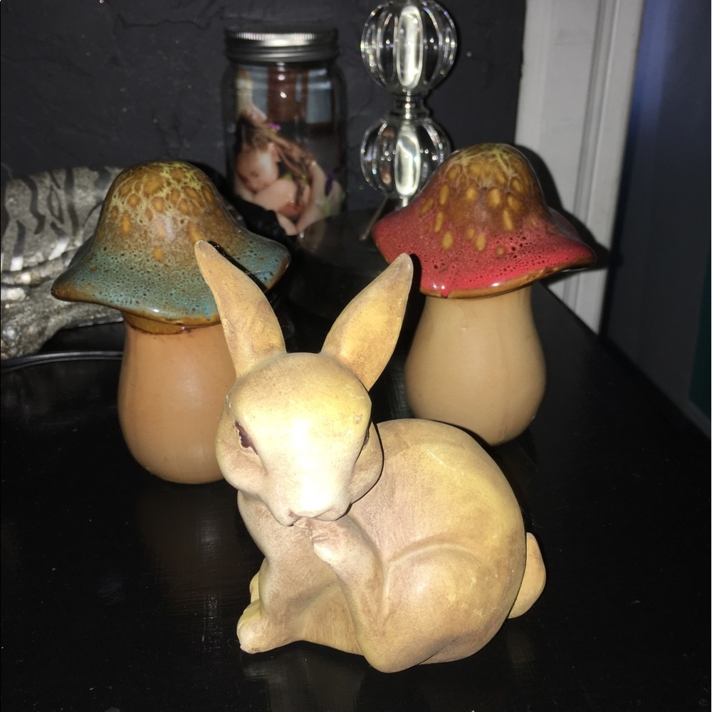 Mushroom and Rabbit Decoration