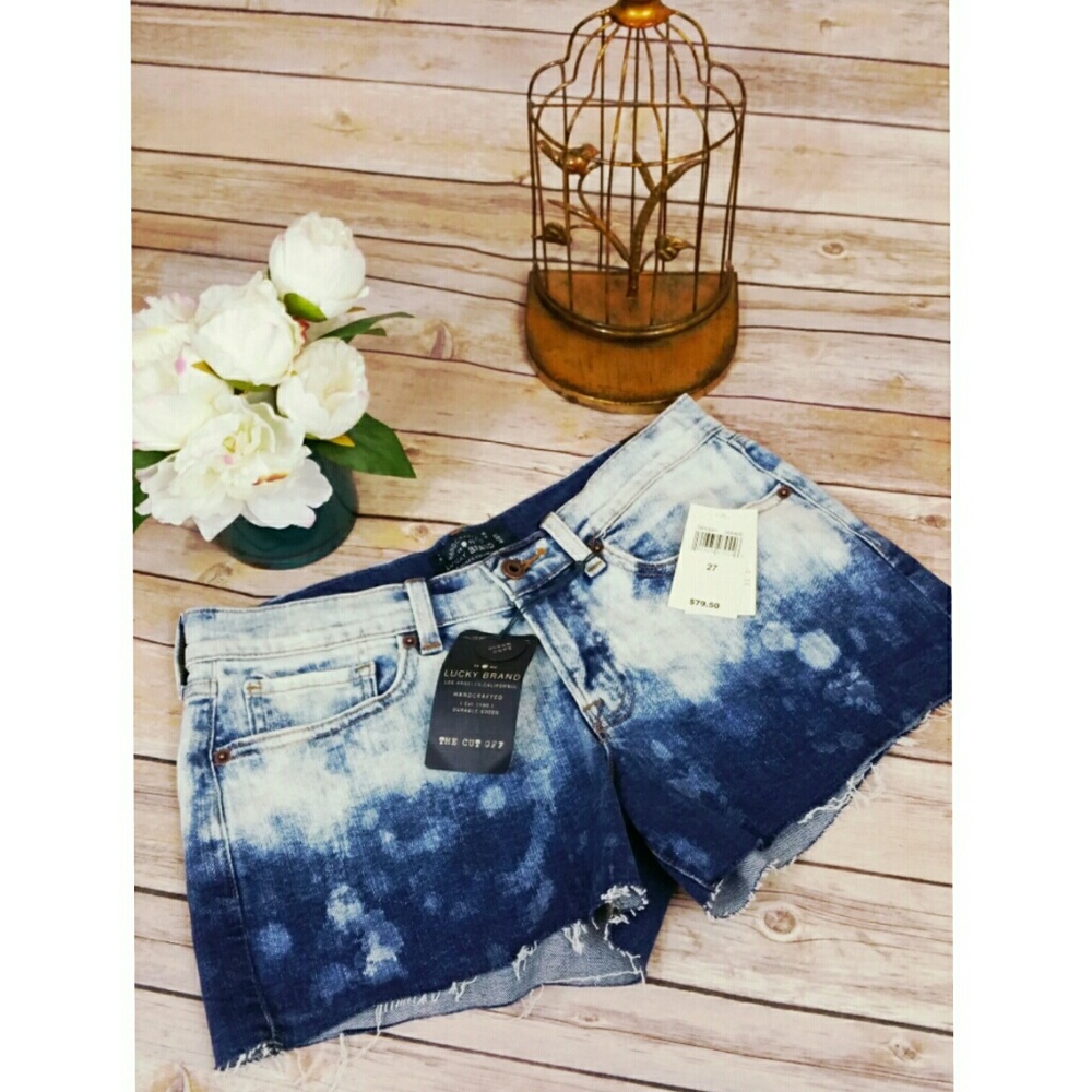 NWT Lucky Brand cutoff denim wash short pant