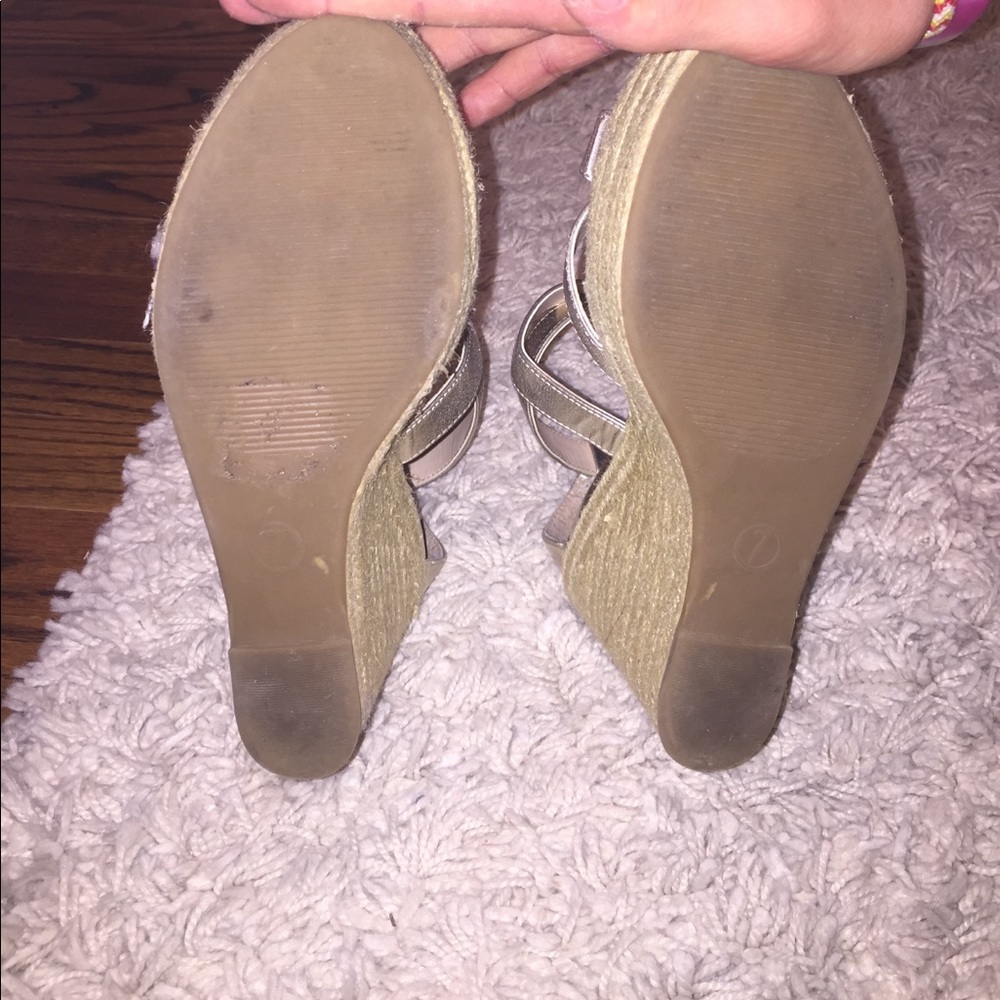 Banana Republic matellic gold wedges - Picture 3 of 5