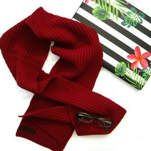 Banana Republic Red Knit Scarf
