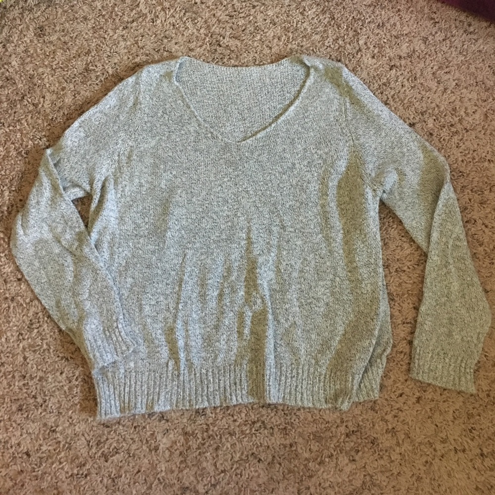 Light gray, light sweater