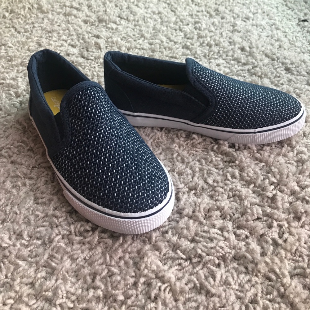 NWT Navy Slip Ons