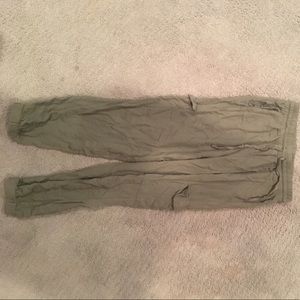 Army green joggers