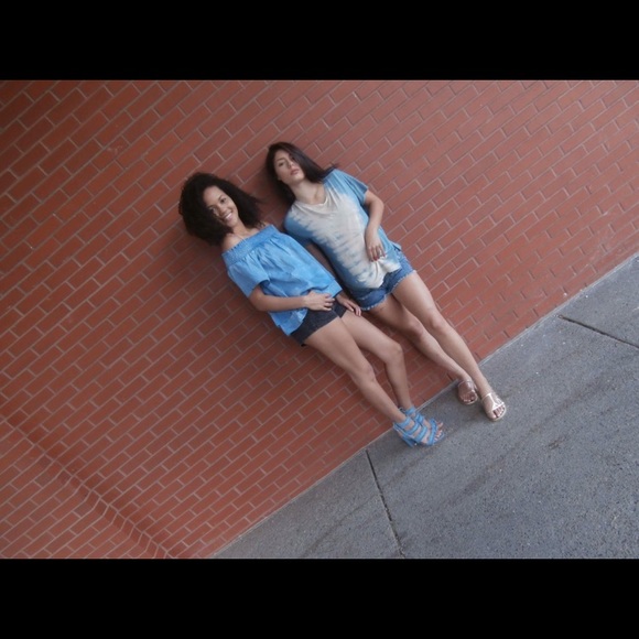 Denim Off The Shoulder Top | Last One - Picture 3 of 6