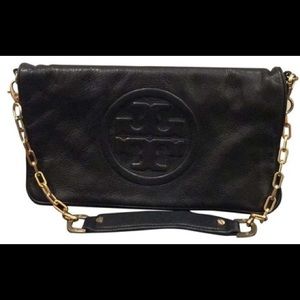Tory Burch Reva Black Clutch
