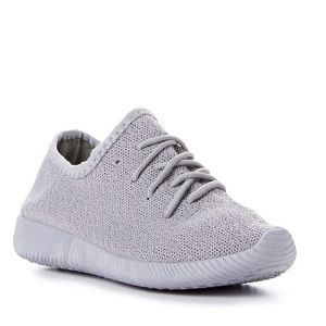 NWOT Grey Knit Sneakers