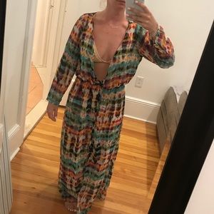 Long sleeve beach cover up