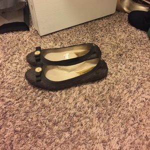 Michael Kors flats brown and gold