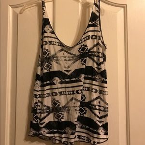 Tribal pattern tank top