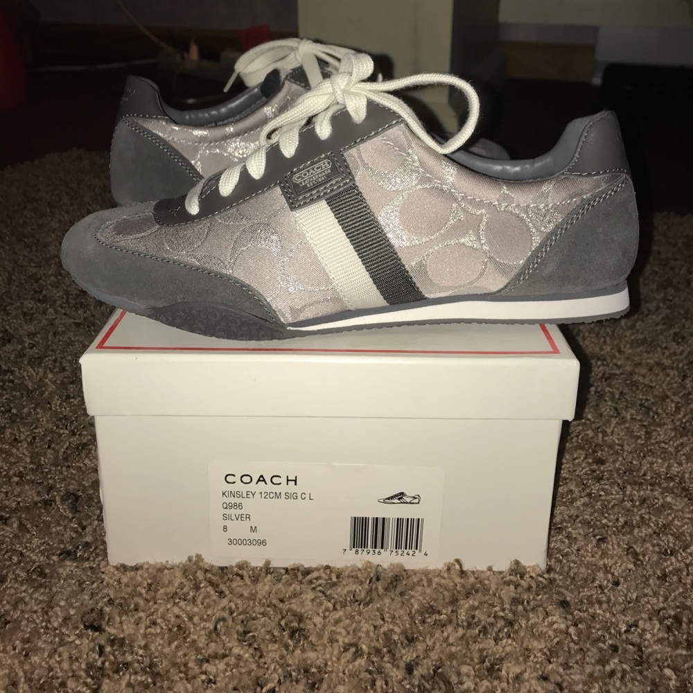 Kinsley silver Coach Sneakers