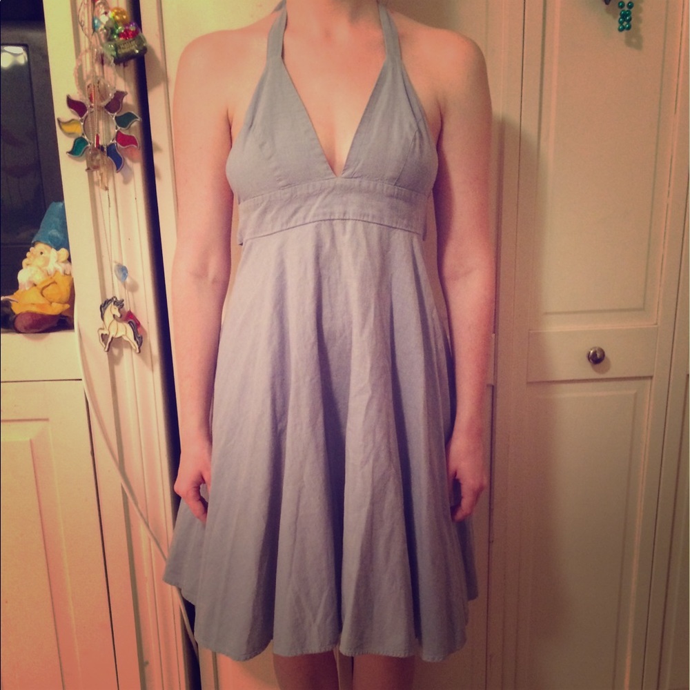 Jack by BB Dakota blue halter dress