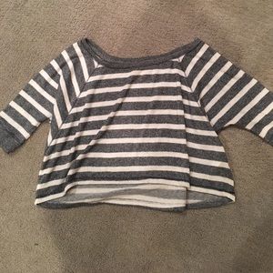 Cropped 3/4 sleeve sweater! Super cute for summer.