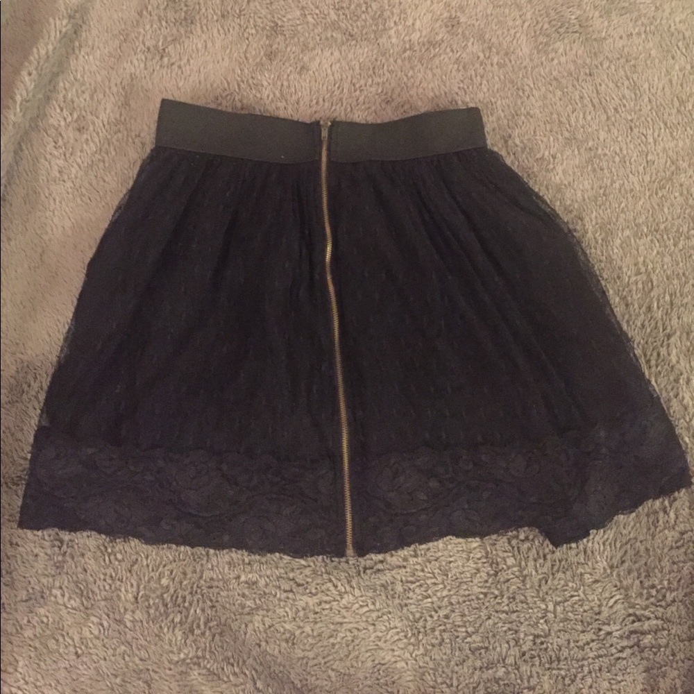 Forever 21 Black Zipper Skirt