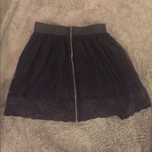 Forever 21 Black Zipper Skirt