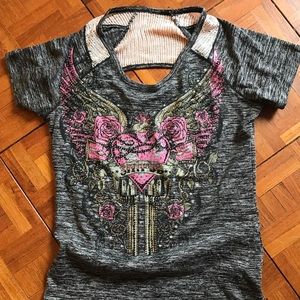 NWOT Cutout Affliction Tee