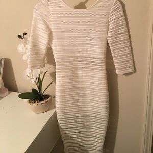 Body Hugging Dress (Ivory)