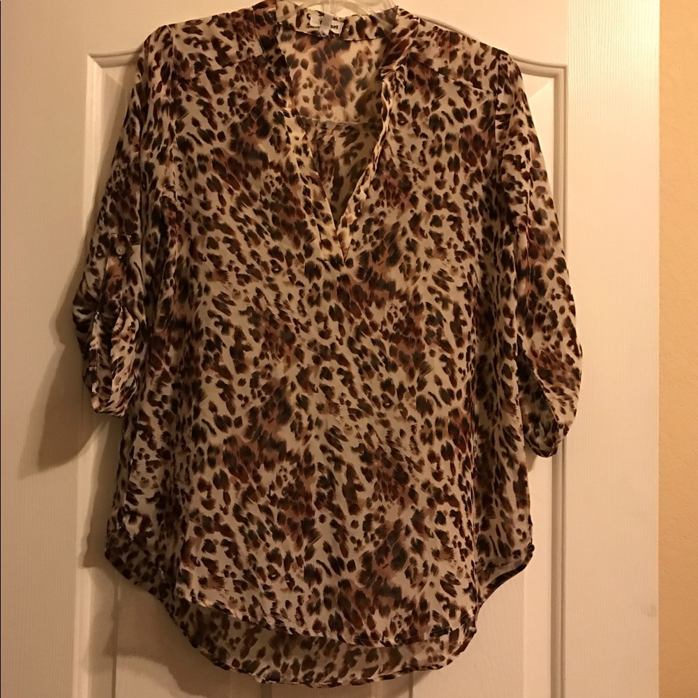 Leopard print blouse