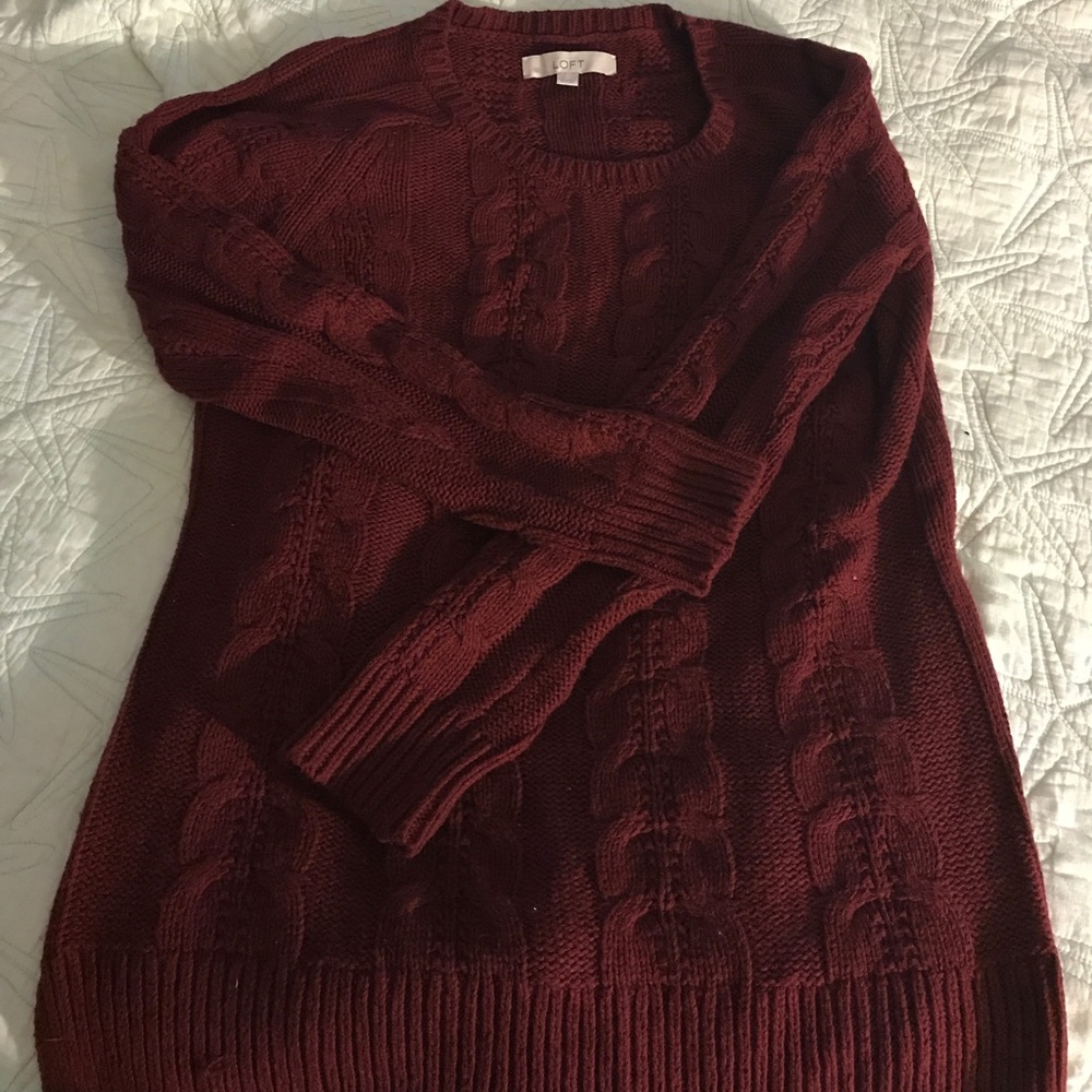 Loft cable knit sweater