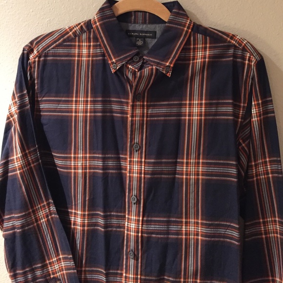 Banana Republic Men's Plaid Button-down Shirt - Picture 2 of 5