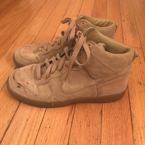 A.P.C. Shoes Apc Nike Dunk Tan Suede Sneakers Womens 8
