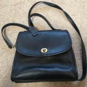 Vintage Coach Deep Navy Purse
