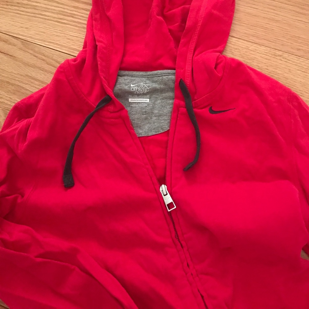 Hot Pink Nike Zip Up Hoodie XS