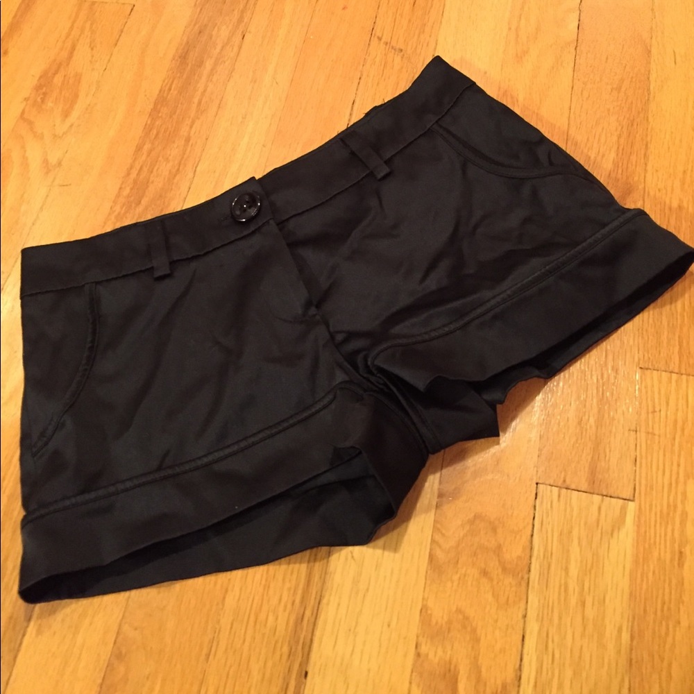 Charlotte Russe satin shorts 52%poly 48% cotton