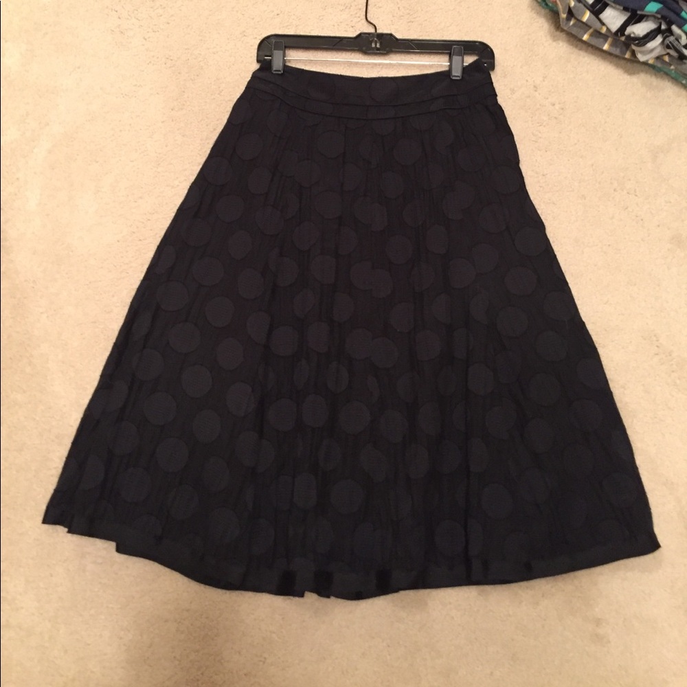 TALBOTS Midi, High-Waisted Black Skirt