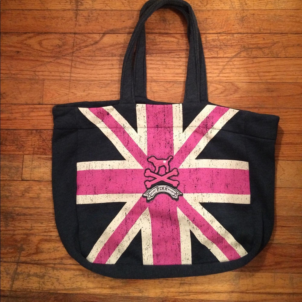 Victoria secrets Rock N Roll British Flag tote bag