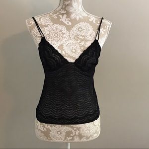 Sexy black lingerie cami