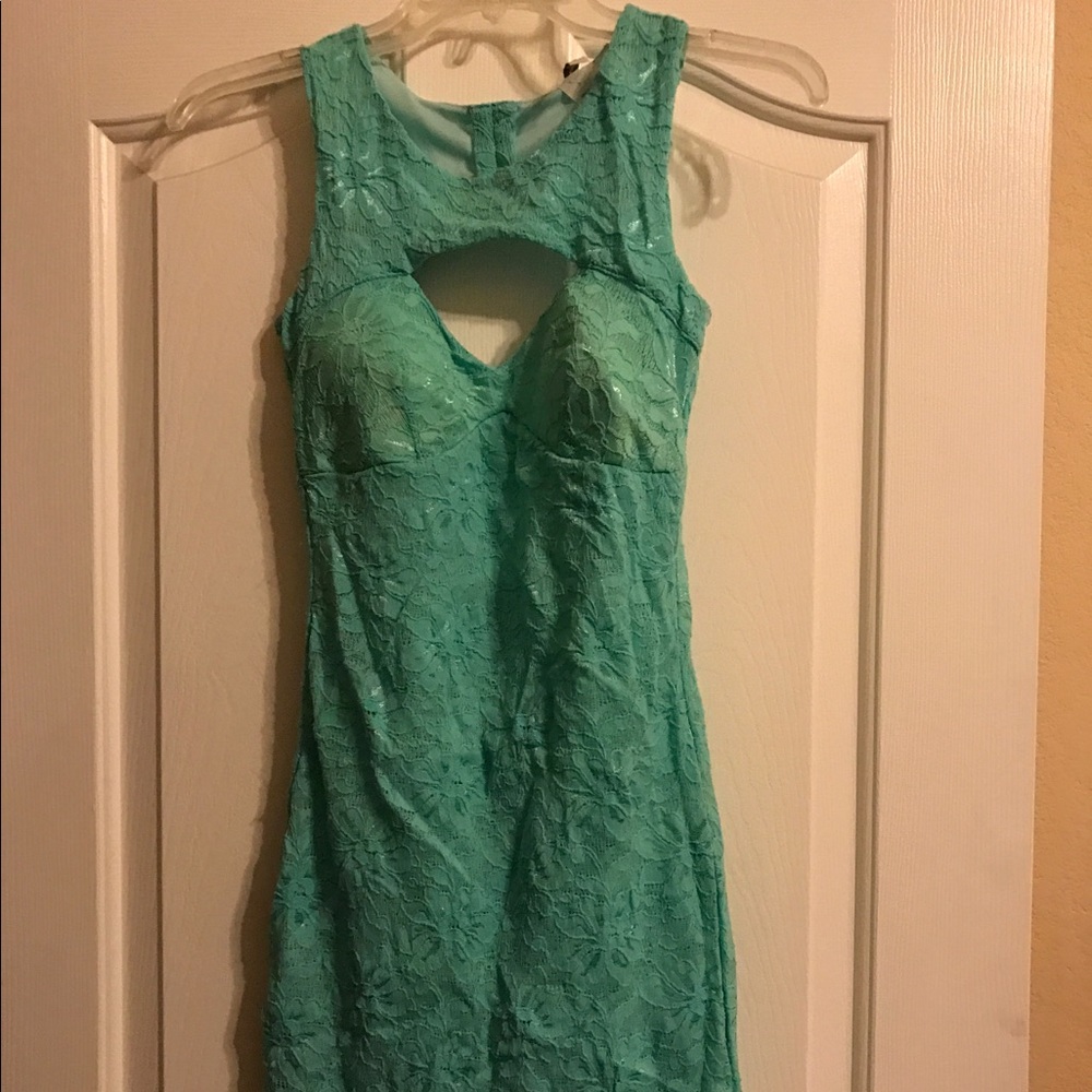 Teal dress