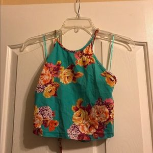 Floral crop tops