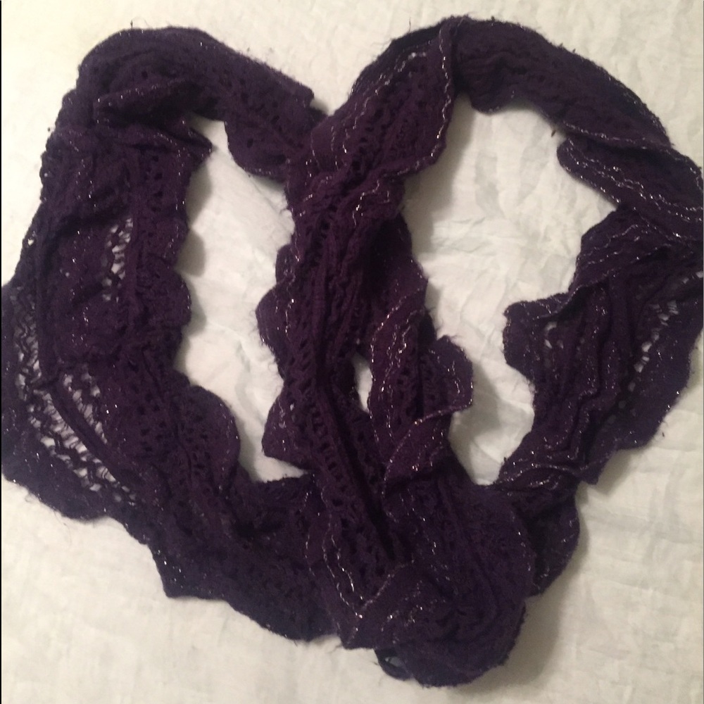 Pretty purple infinity scarf