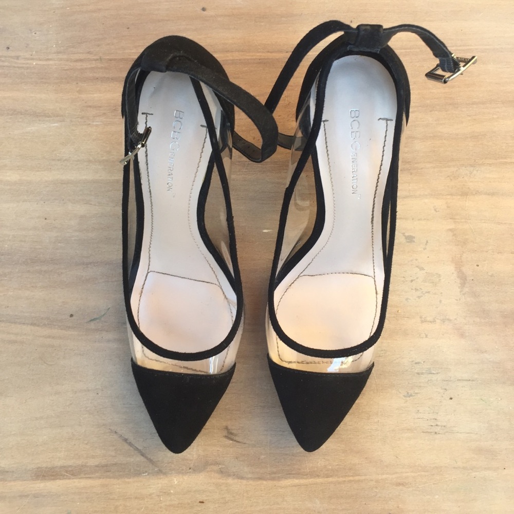 BCBGeneration Cynthia black transparent Pump