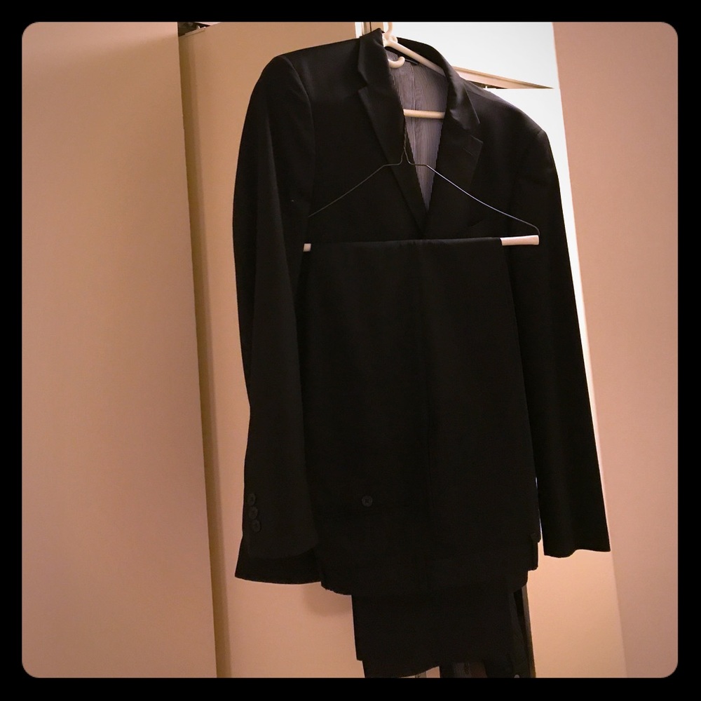 Tommy Hilfiger Two Piece Black Suit