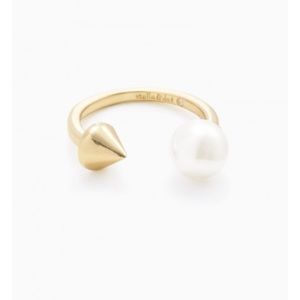Stella & Dot Pearl Spike gold ring