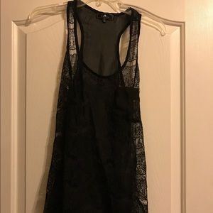 Black lace tank top