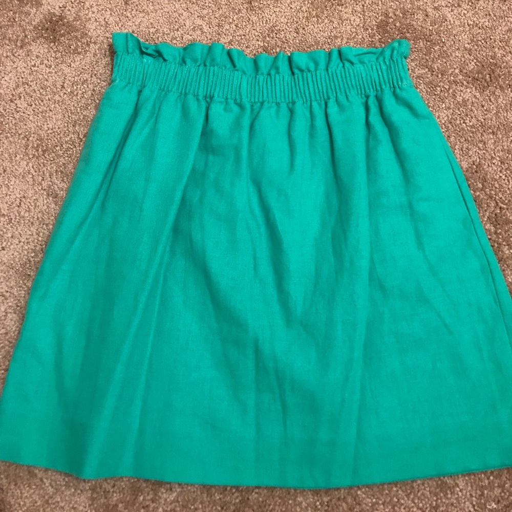 J. Crew Kelly Green A line skirt