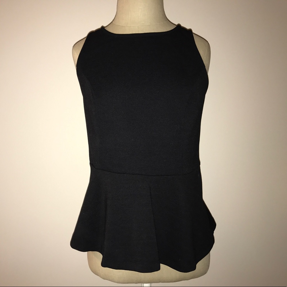 Old Navy Black Peplum Top