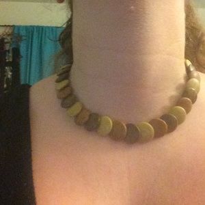 Wooden bead Bohemian necklace