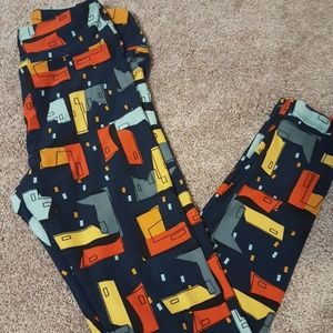 "Monsters Inc" inspired LLR OS leggings