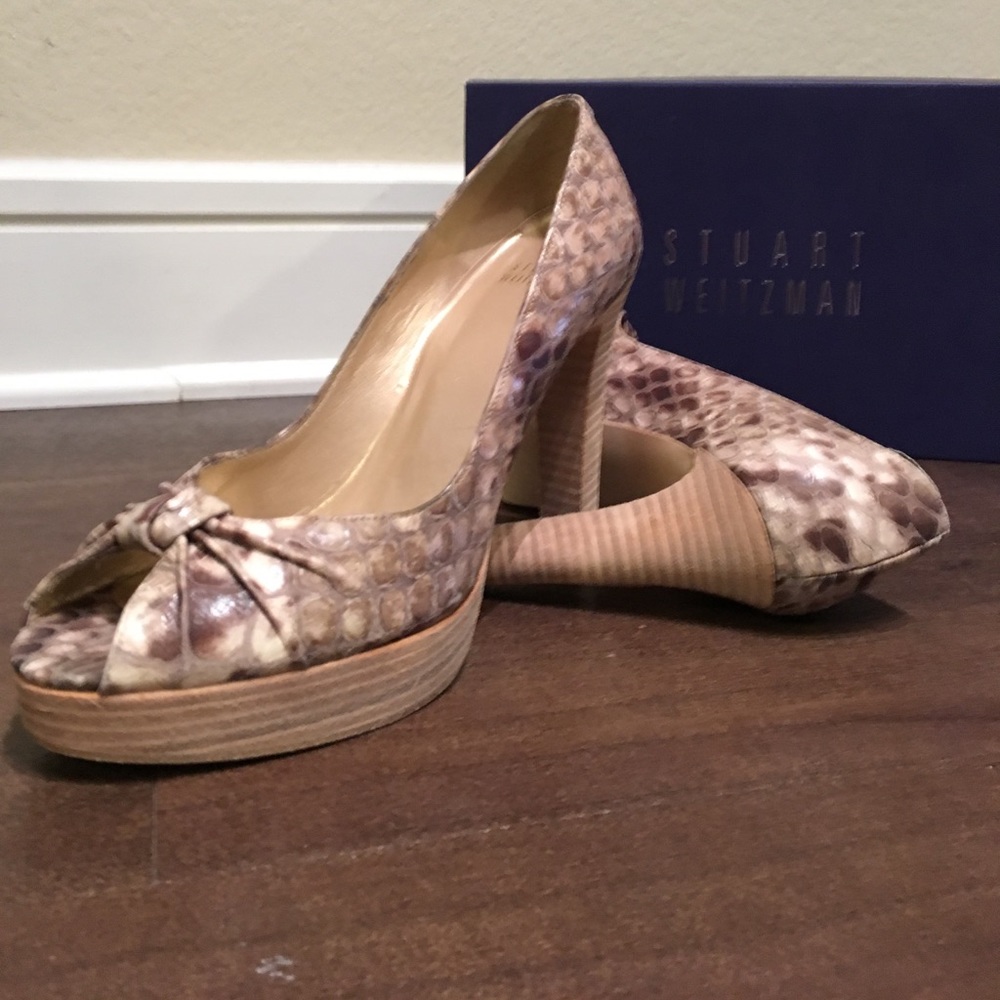 Stuart Weitzman Open Toe Pumps
