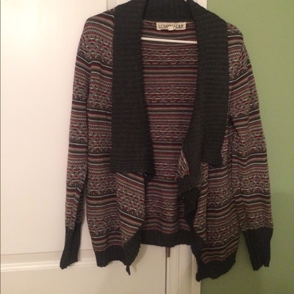 Gray pattern cardigan - Picture 1 of 3